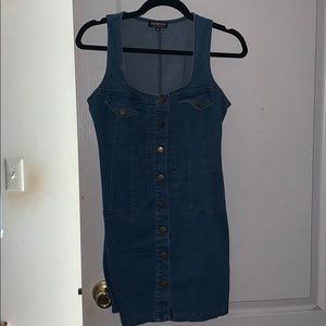 Jean fashion nova button down dress